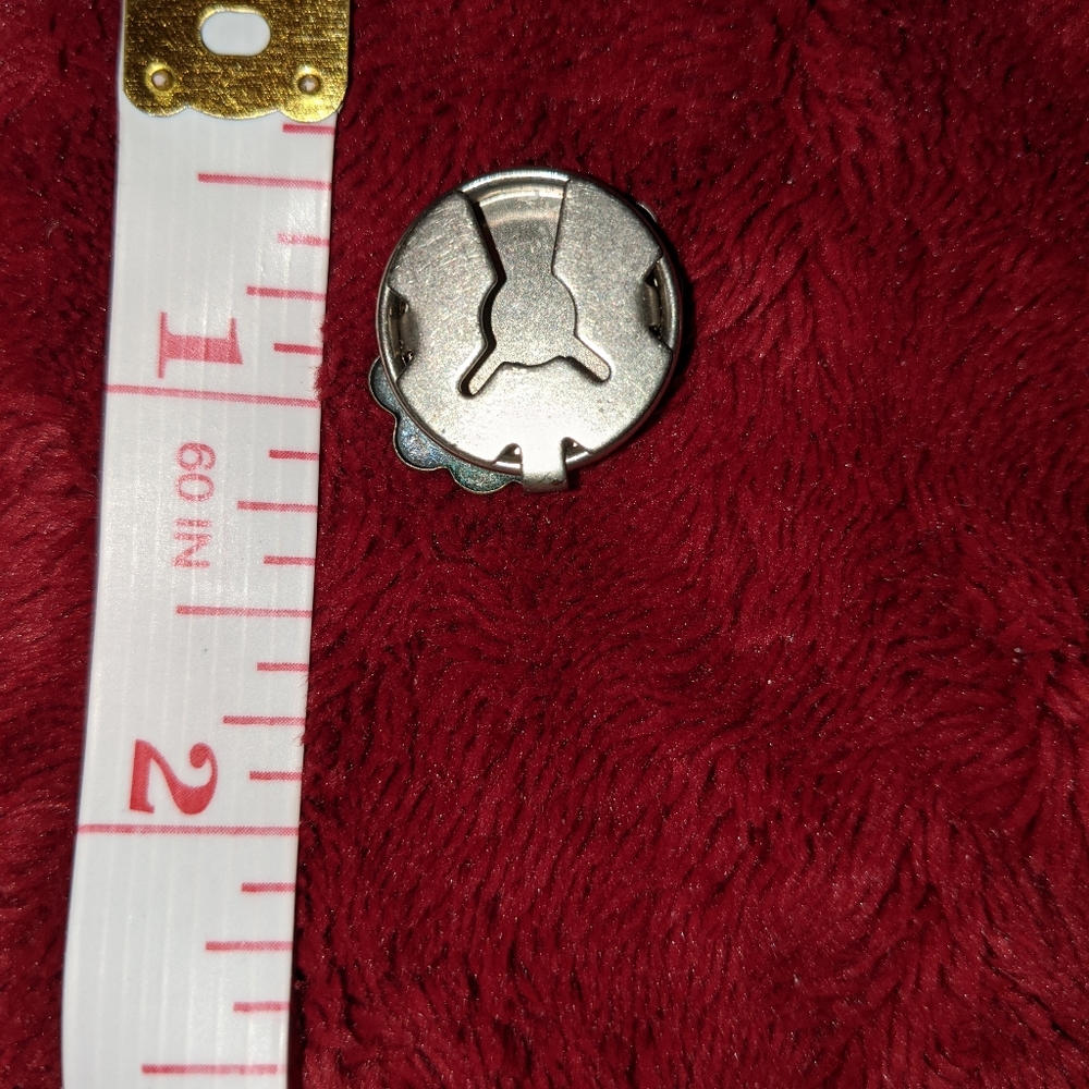 Turquoise studded button cover - Picture 2 of 2